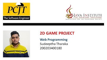 JavaScript 2D Game Project| Selection program | Java Institute | Sudeeptha Tharaka