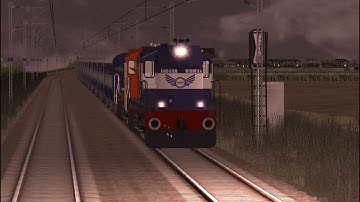 Lucknow Bandra Weekly Express in MSTS Open rails