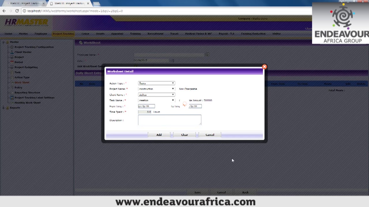 HR Management Solution- Project tracking - YouTube