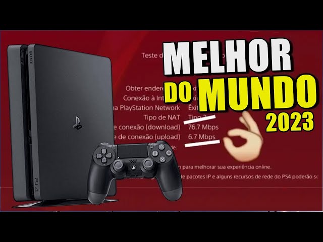 A MELHOR VELOCIDADE PARA O SEU PS4! Jogue sem LAG e Sem ERROS A MELHOR  CONEXÃO do MUNDO 2023! 