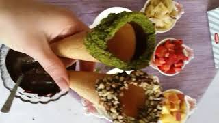 yeni dondurmalı meyve sunumu (New ice-cream fruit presentation) ارائه یک بستنی میوه جدید