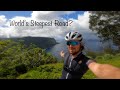 Riding up one of the worlds steepest roads