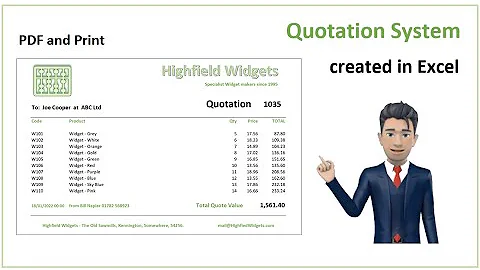 Create a Quotation System with Excel