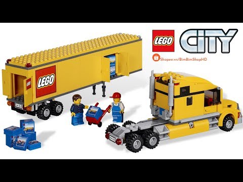 Đồ Chơi Xếp Hình LEGO CITY 3221 Lắp Ráp Siêu Xe Tải Container | Lego Speed Build Review