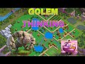Golem is thinking about this base to how to 3 star in 2 shot this base builder workshops 