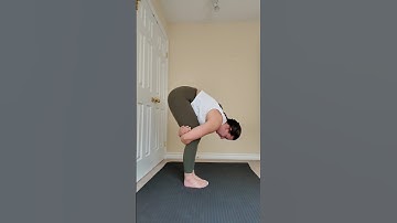Try out this modified forward fold for a good hamstring stretch!