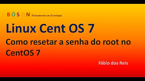Como mudar a senha de root?