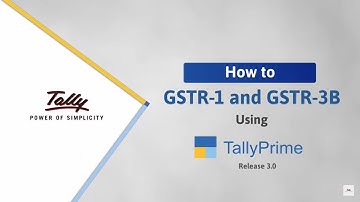 10 How to use GSTR 1 in TallyPrime