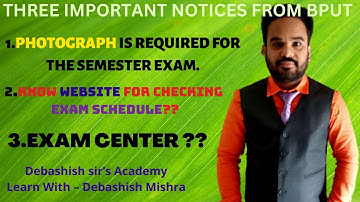 THREE MPORTANT NOTICES FROM BPUT || WITHOUT COLOUR PHOTO YOU ARE NOT ALLOWED IN THE EXAM ??