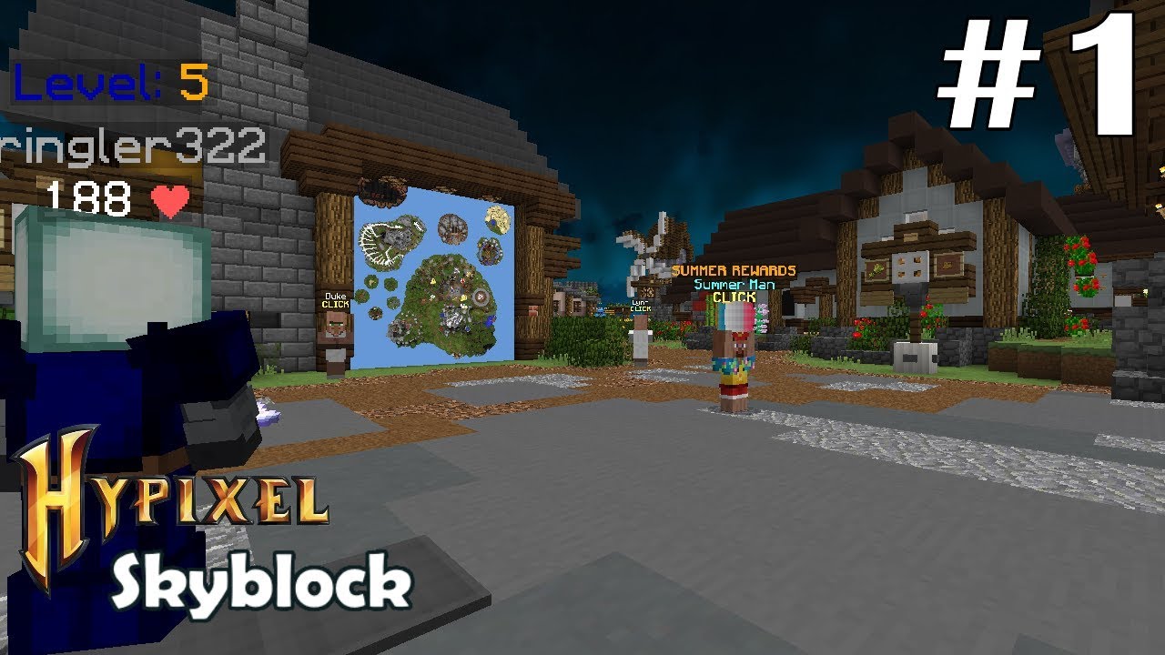 The NEW Minecraft Skyblock... - Hypixel Skyblock (Episode 1) - YouTube