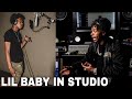 Lil baby in studio