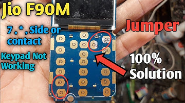 Jio F90M  7 * Contact Key and Side   key Not Working solution
