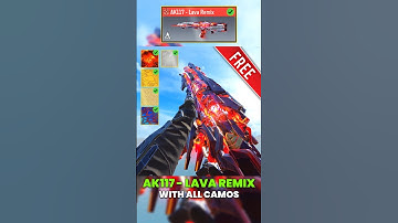 Free Mythic AK117 Lava Remix with all camos in CODM