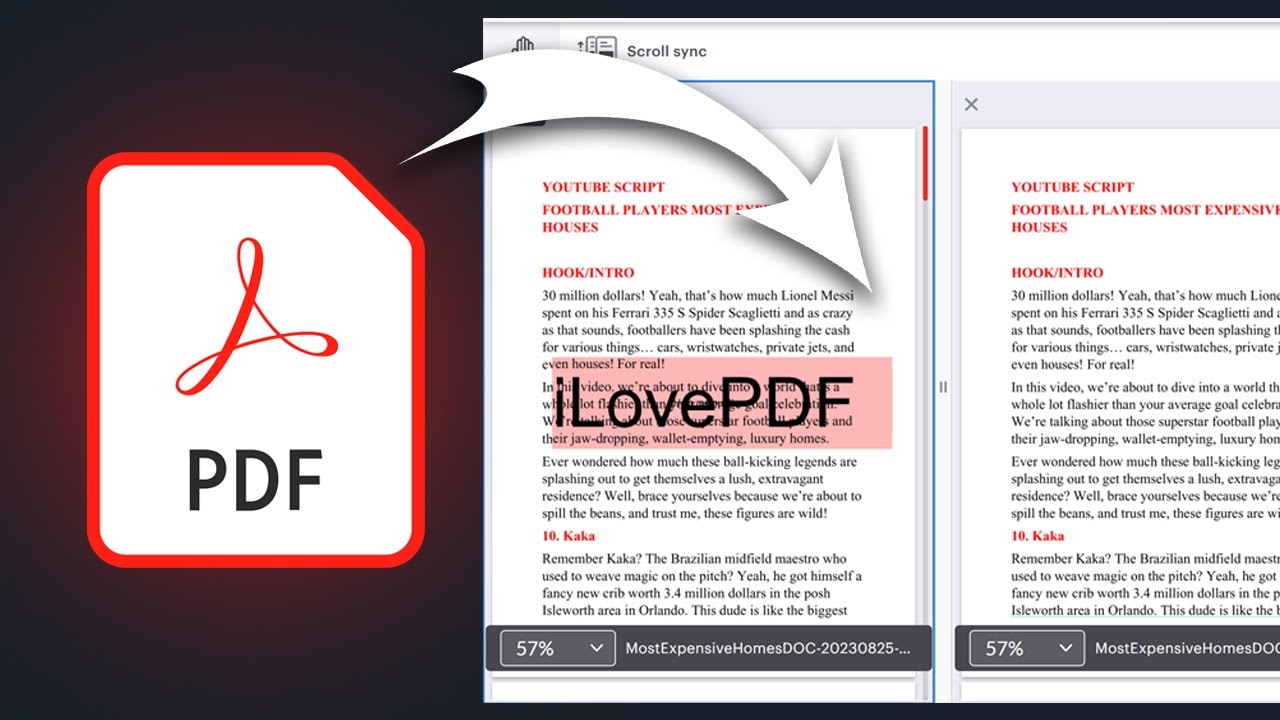 How To Compare PDF Files - YouTube