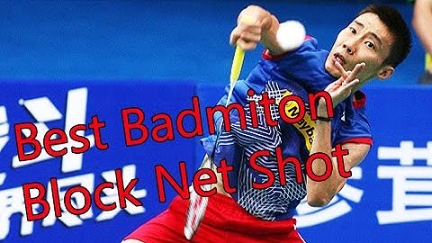 Best Badminton Block Net Shot! CRAZY TRICK SHOTS