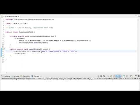 Capitalize String using Java Stream API