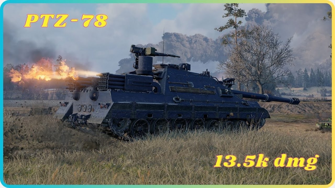 Absolute Destruction | PTZ-78 13.5K Damage.  World of Tanks Top Replays.