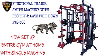 How to Make Full Home Gym Set Up | Functional Trainer With Smith Machine, Pec Fly & Lats Pull Down