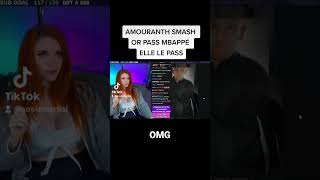 Amouranth pass Mbappé au smash or pass #twitch #amouranth #smashorpass #mbappé #kylianmbappé