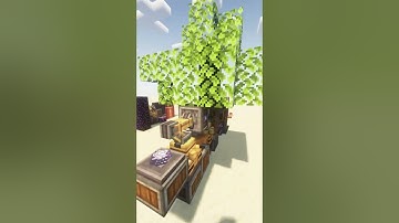 Tiny automatic tree farm with the minecraft create mod Short #create #minecraft #mod #minecraftmods