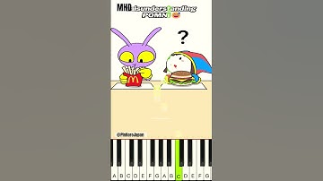 Pomni misunderstanding!!🤣Jax have to be more specific🤣TADC Adorable @pinkorojapan Piano Tutorial