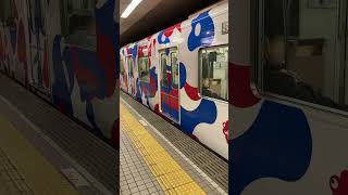 大阪メトロⓂ️Ⓜ️の谷町線のラッピング列車の撮影