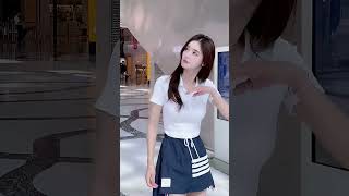 Tiktok China Pretty Chinese-girl high heels  Hottest stocking Beauty woman 23031604