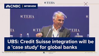 UBS CEO says Credit Suisse integration will be a 'case study' for the global banking industry