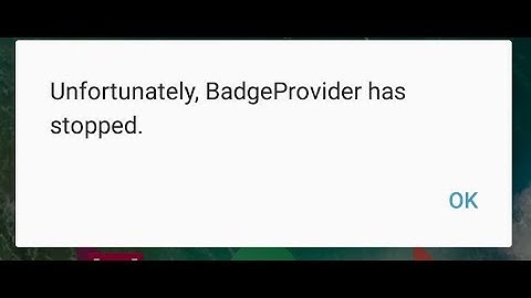 Unfortunately Badgeprovider has stopped working android mobile.