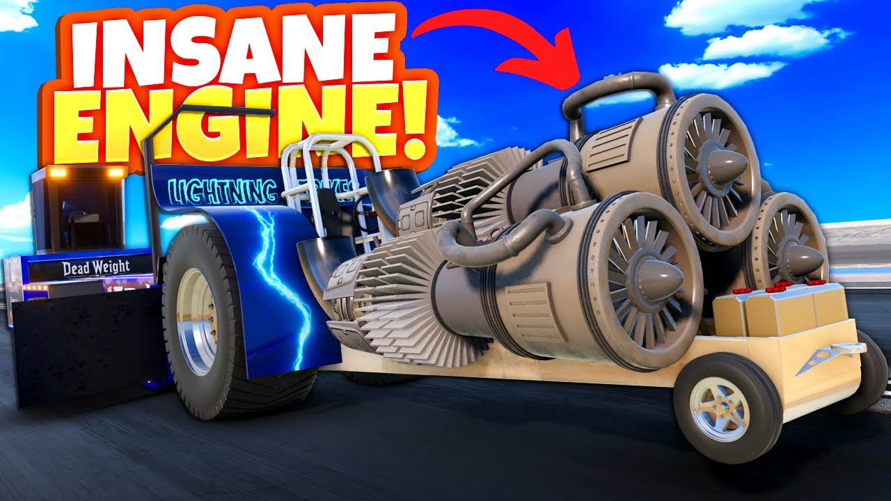 This Tractor Pull Rig Has the Craziest Engine Build Ever! (BeamNG Drive Mods) This Tractor Pull Rig Has the Craziest Engine Build Ever! (BeamNG Drive Mods)