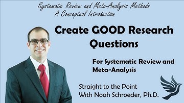 Creating Research Questions for A Review - Straight to the Point (brief lecture)