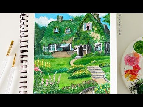 رسمت منزل كيكي من استديو جيبلي رسمي     