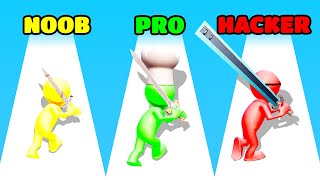 Swords Maker Gameplay - NOOB vs PRO vs HACKER (iOS/Android)
