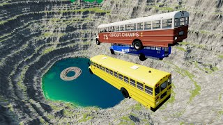 Stair Jumps Down  Car Crashes Compilation in BeamNG Drvie #080  BeamNG drive