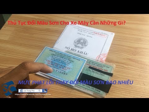 Video #115 | Thủ tục thay đổi màu sơn cần gì? Thay đổi màu... - youtube