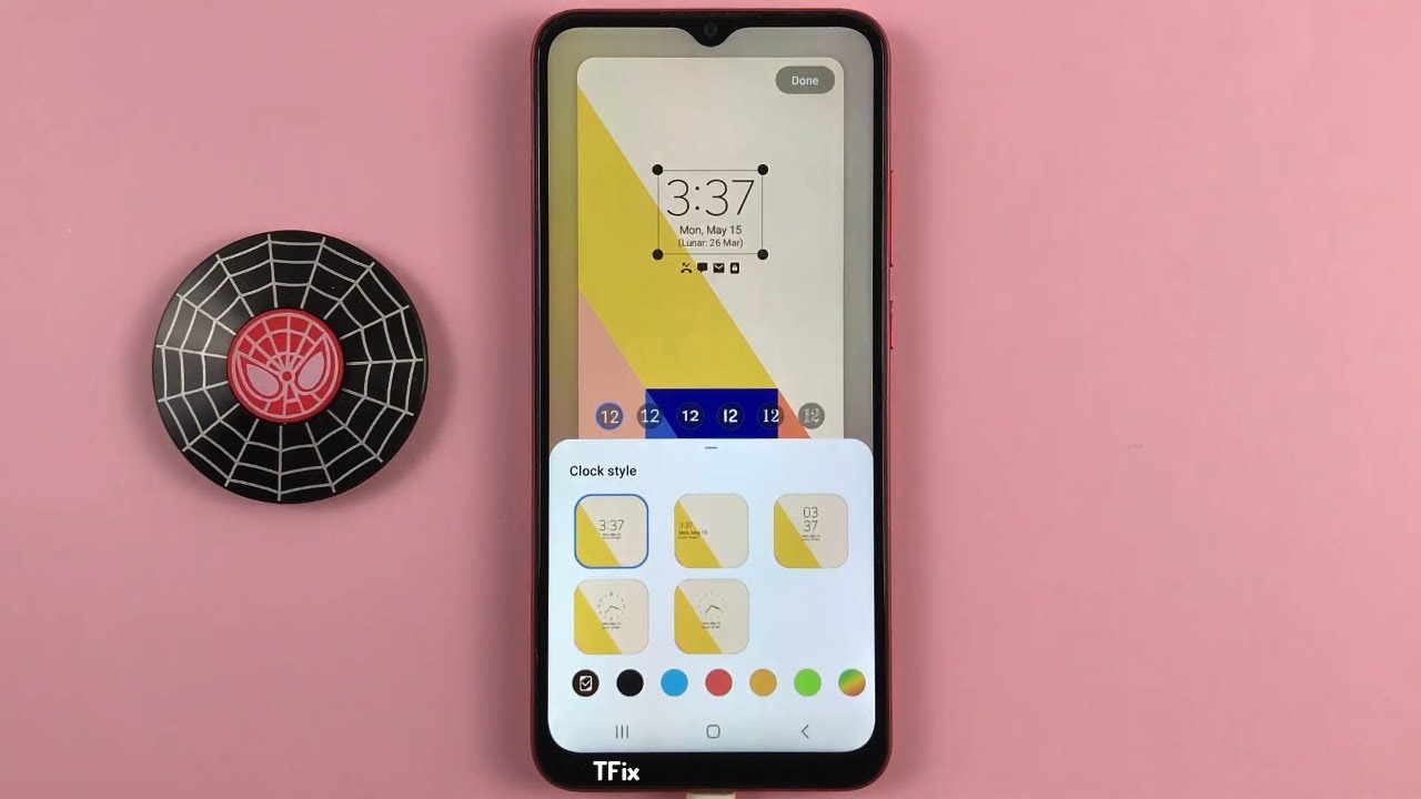 How to set the lock screen on Samsung A03 Android 13