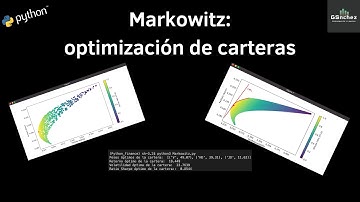 Python for Finance - Optimización algorítmica (Markowitz)
