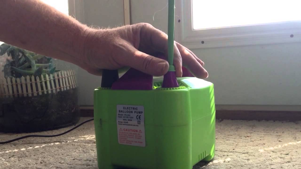 how to inflate a 260 with a dual electric balloon pump - YouTube