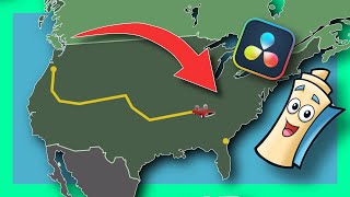 Travel Map Animation in DaVinci Resolve! - Fusion Beginner Tutorial by Casey Faris 18,152 views 2 months ago 22 minutes