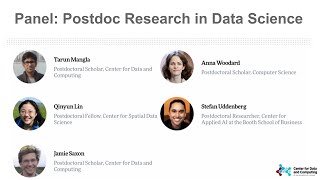 CDAC 2021 Rising Stars in Data Science -  Postdoctoral Research in Data Science Panel
