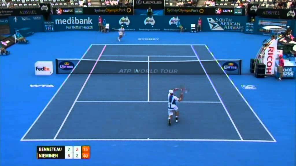 Jarkko Nieminen v Julien Benneteau Highlights Men's Singles Final: Sydney International 2012
