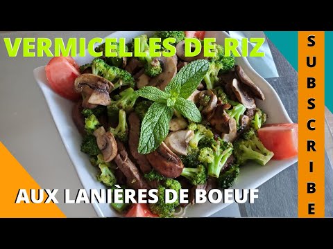 vermicelles-de-riz-aux-lanières-de-boeuf-et-légumes---recette