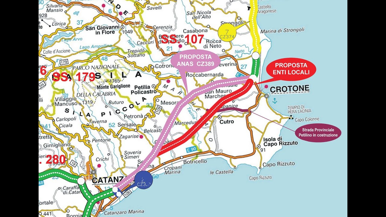 La CZ389  ex SS 106 Crotone Catanzaro passa ai fatti  06-02-2020 movie