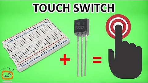 How to make a Touch Switch / Touch Sensor Circuit On Breadboard Tutorial!