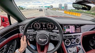 Living with the Bentley Continental GTC  $350k Airport Pickup for The Topher (POV Binaural Audio)