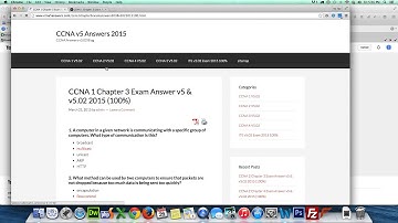 CCNA 1 Chapter 3 Exam Answer v5 & v5 02 2015 100%