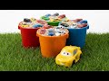 New Toy Cars Unboxing & Playtime with Rainbow Color Beads for Kids!