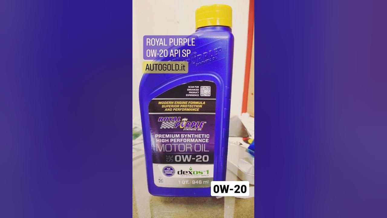 ROYAL PURPLE 0W-20 olio motore API SP Dexos1 Gen2 - motori turbobenzina