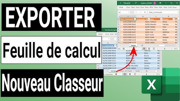 Astuce Excel - Exporter une feuille de calcul comme nouveau classeur
