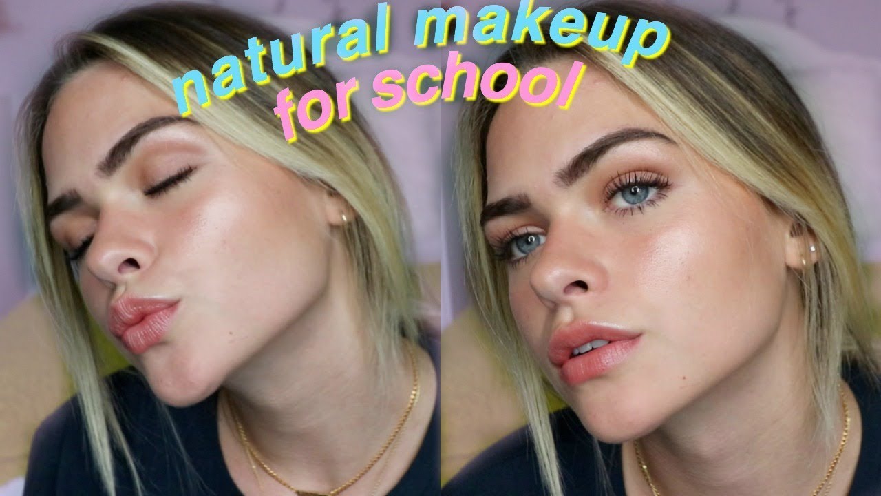 Natural Drugstore Makeup Tutorial for School Summer Mckeen - YouTube.